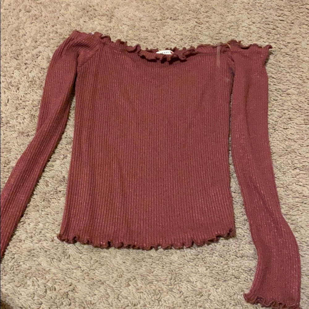 off the shoulder crop top